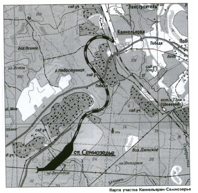 Карта участка Каннельярви - Семиозерье